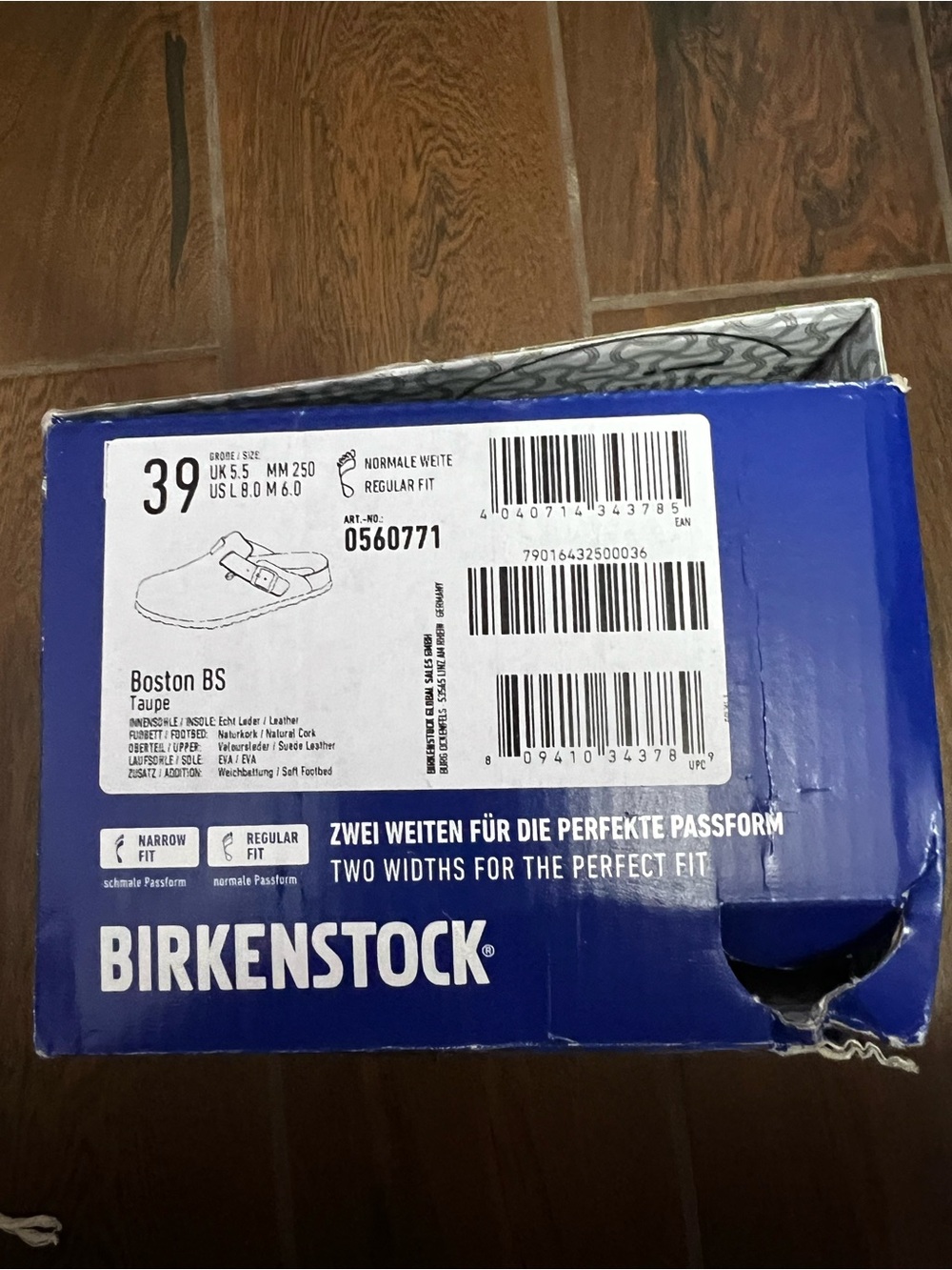 Birkenstock Boston Taupe Suede Clogs Womens EU 39 US 8/8.5 - Picture 9 of 9